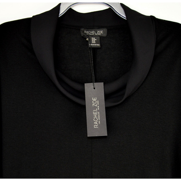 New! Rachel Zoe Women's Chiffon Cowl Neck Hi-low Hem Blouse Dolman Top - Picture 3 of 5